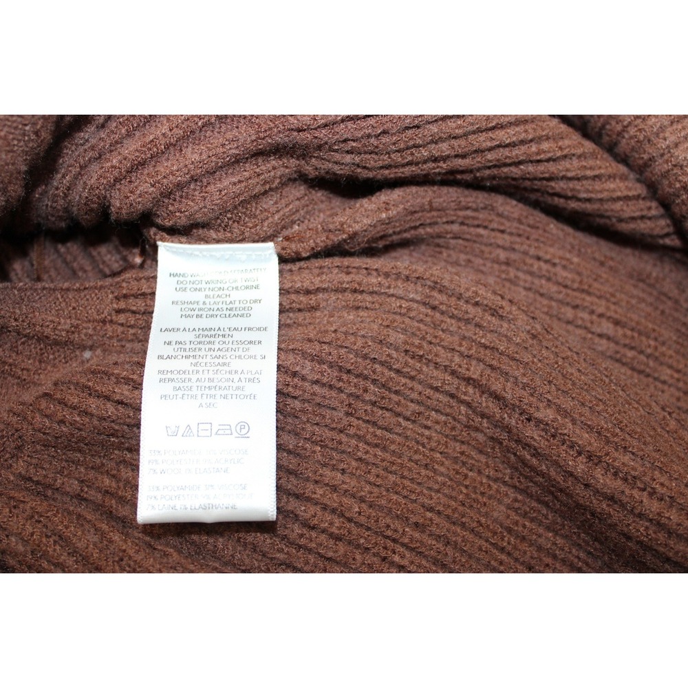 Free People Millie Sweater Mini Dress Ribbed Sleeveless Turtleneck XS Brown - Picture 6 of 7
